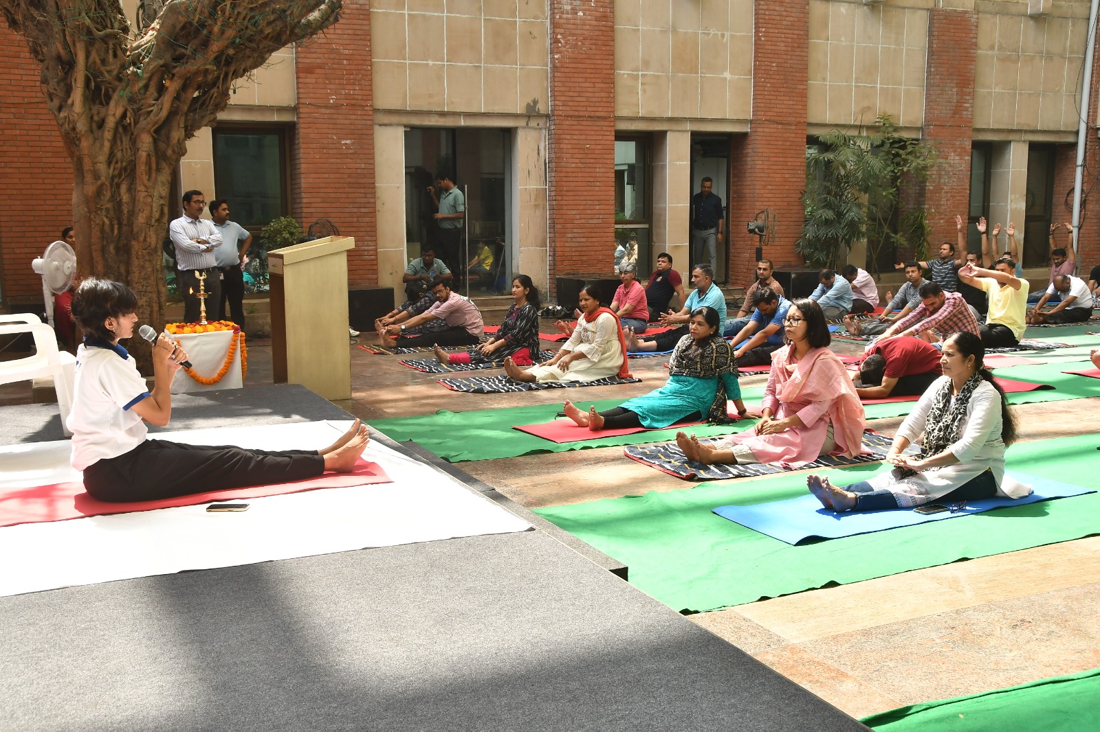 International Day of Yoga 2024, a yoga demonstration was organized at ESIC Headquarters, New Delhi