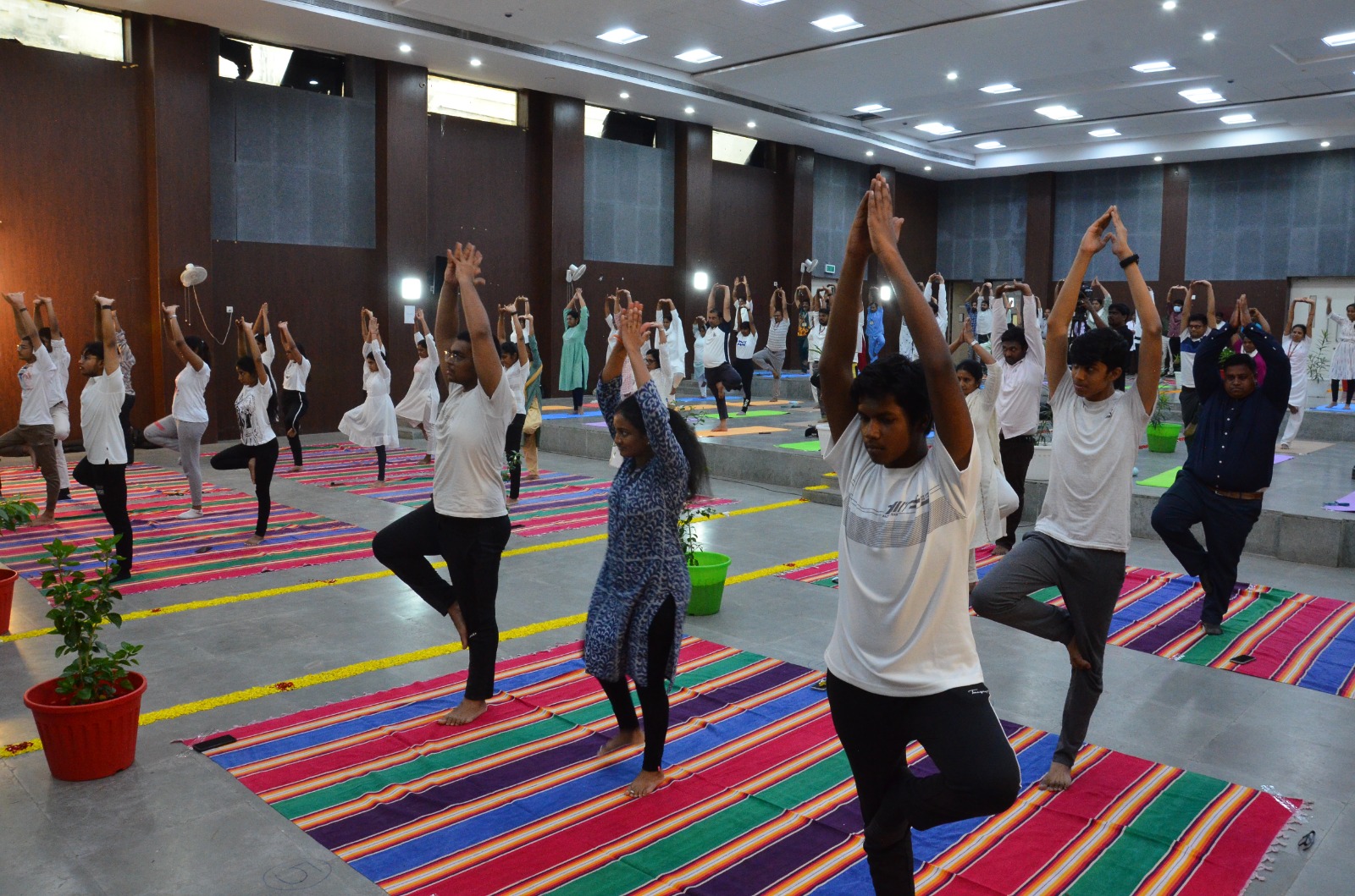 Sh. Kamal Kishore Soan, Director General, ESIC led a yoga session held at ESIC Medical College  Hospital, KK Nagar, Chennai